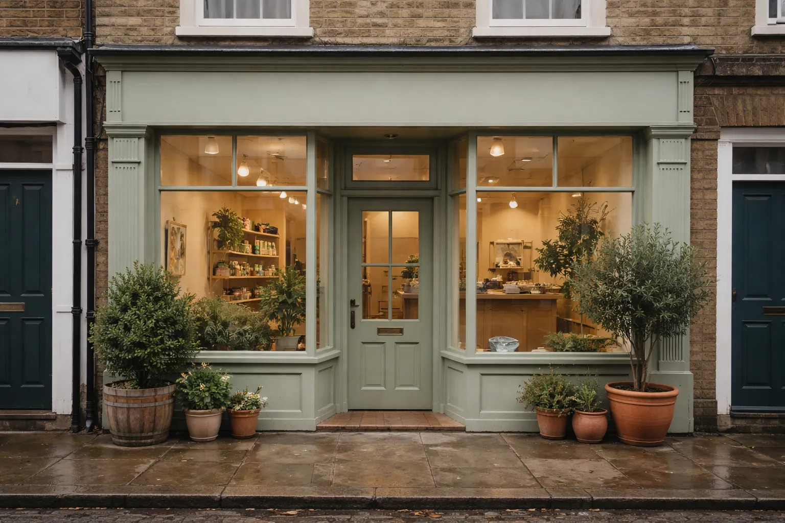A vet examining a dog in a UK veterinary practice